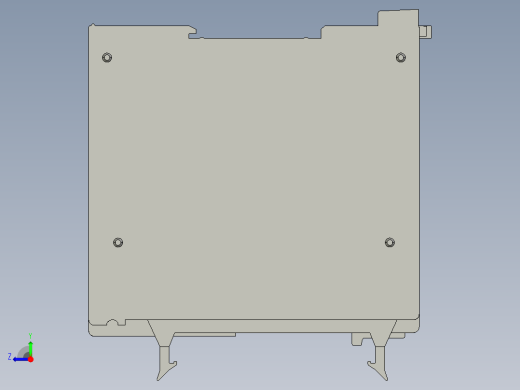 基恩士KV-1000_kc图纸模型右视缩略图