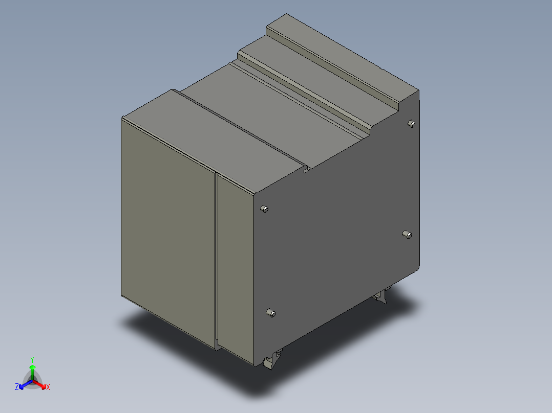 基恩士KV-1000_kc图纸模型正等轴测图