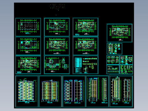 高层住宅楼H幢建筑图