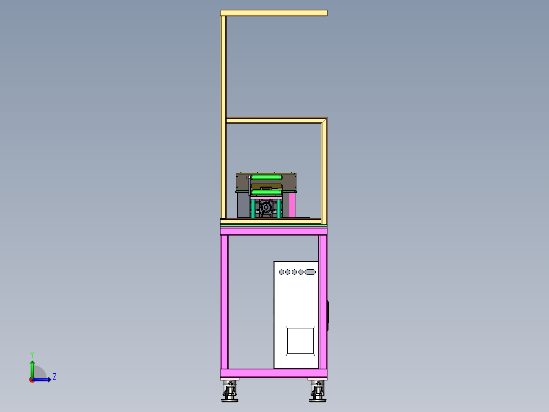 织带高速裁断机sw18可编辑左视图