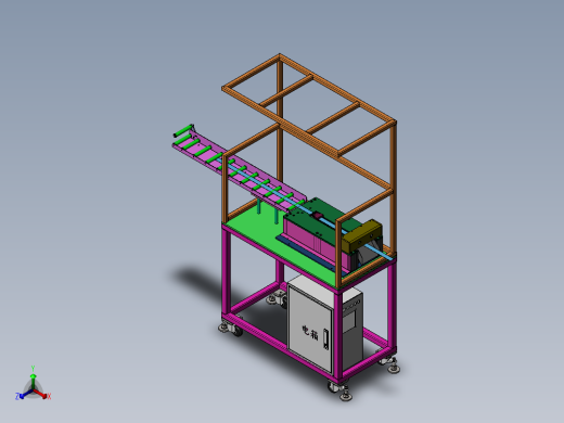 织带高速裁断机sw18可编辑正等轴测缩略图