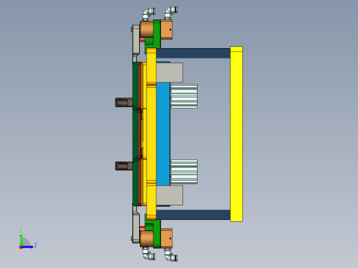 PG1-A-CNC8笔记本CNC工装夹具三维模型铣外形-阳极版-210508左视缩略图
