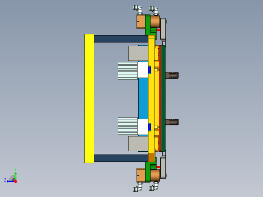 PG1-A-CNC8笔记本CNC工装夹具三维模型铣外形-阳极版-210508右视缩略图