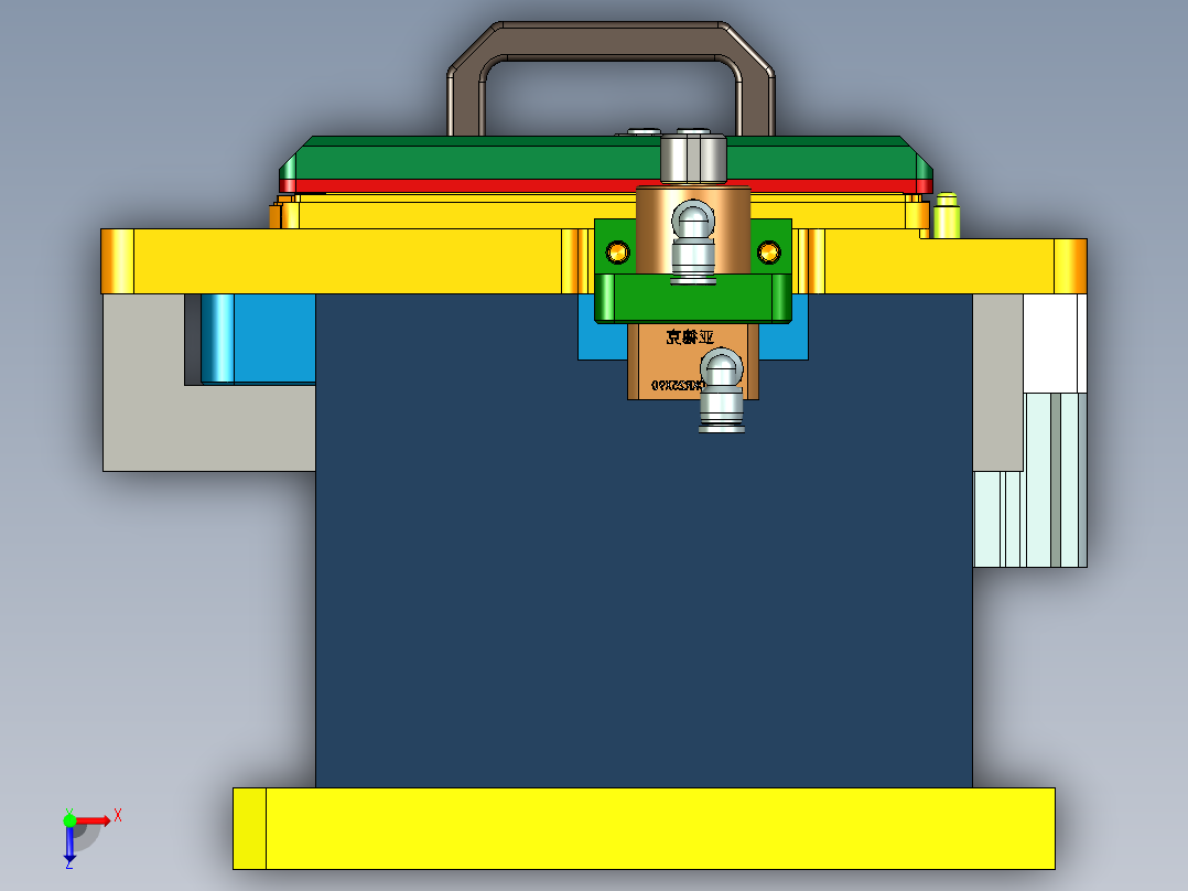 PG1-A-CNC8笔记本CNC工装夹具三维模型铣外形-阳极版-210508俯视图