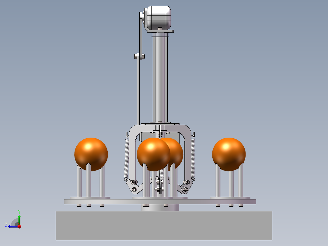 自动橘子剥皮机右视图