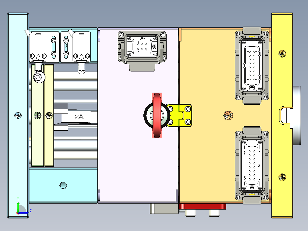 塑料热注道模具设计左视图