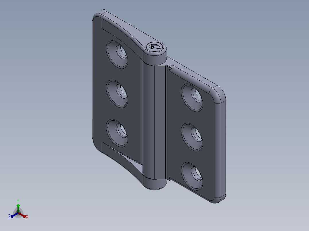 铰链、(8)正等轴测图