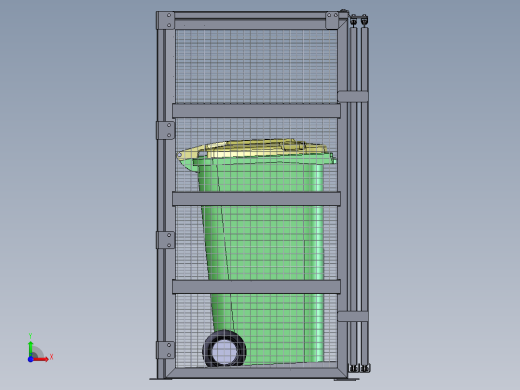 垃圾容器站前视缩略图