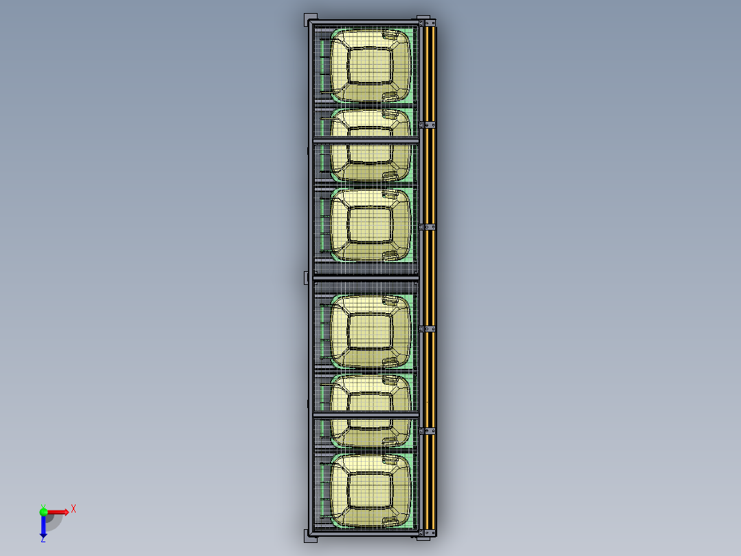 垃圾容器站俯视图
