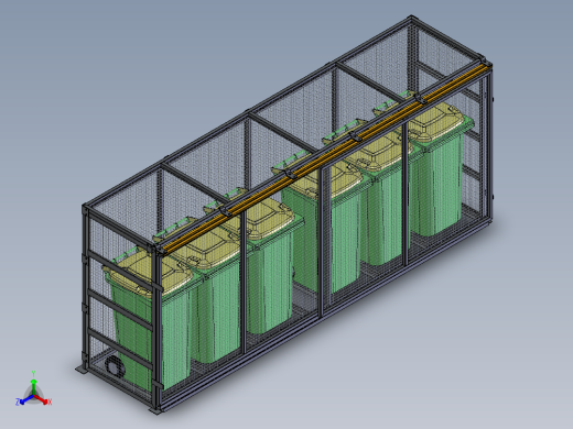 垃圾容器站正等轴测缩略图