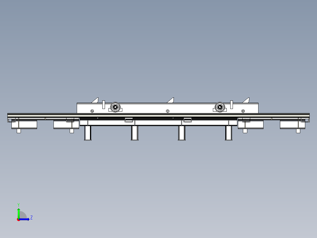 液压式拔爪车左视图