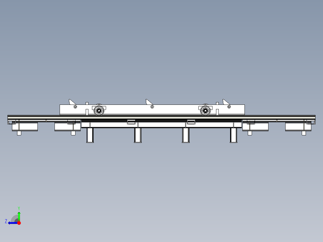 液压式拔爪车右视图