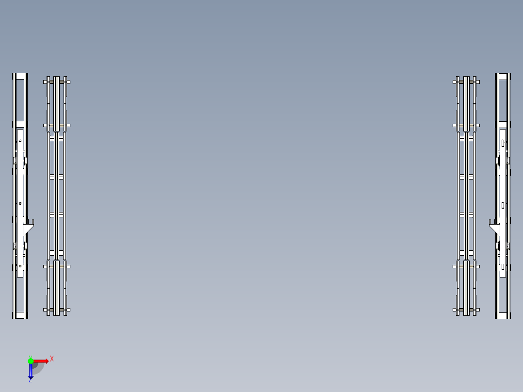 液压式拔爪车俯视图