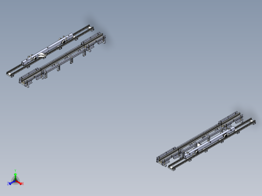 液压式拔爪车正等轴测缩略图