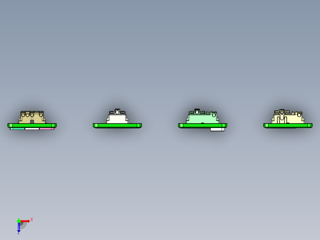 精美开关插座俯视图