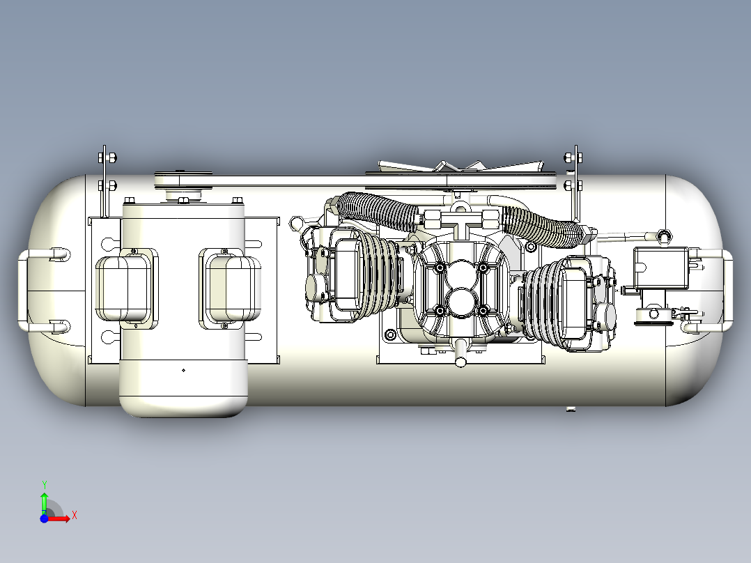 空气压缩机前视图