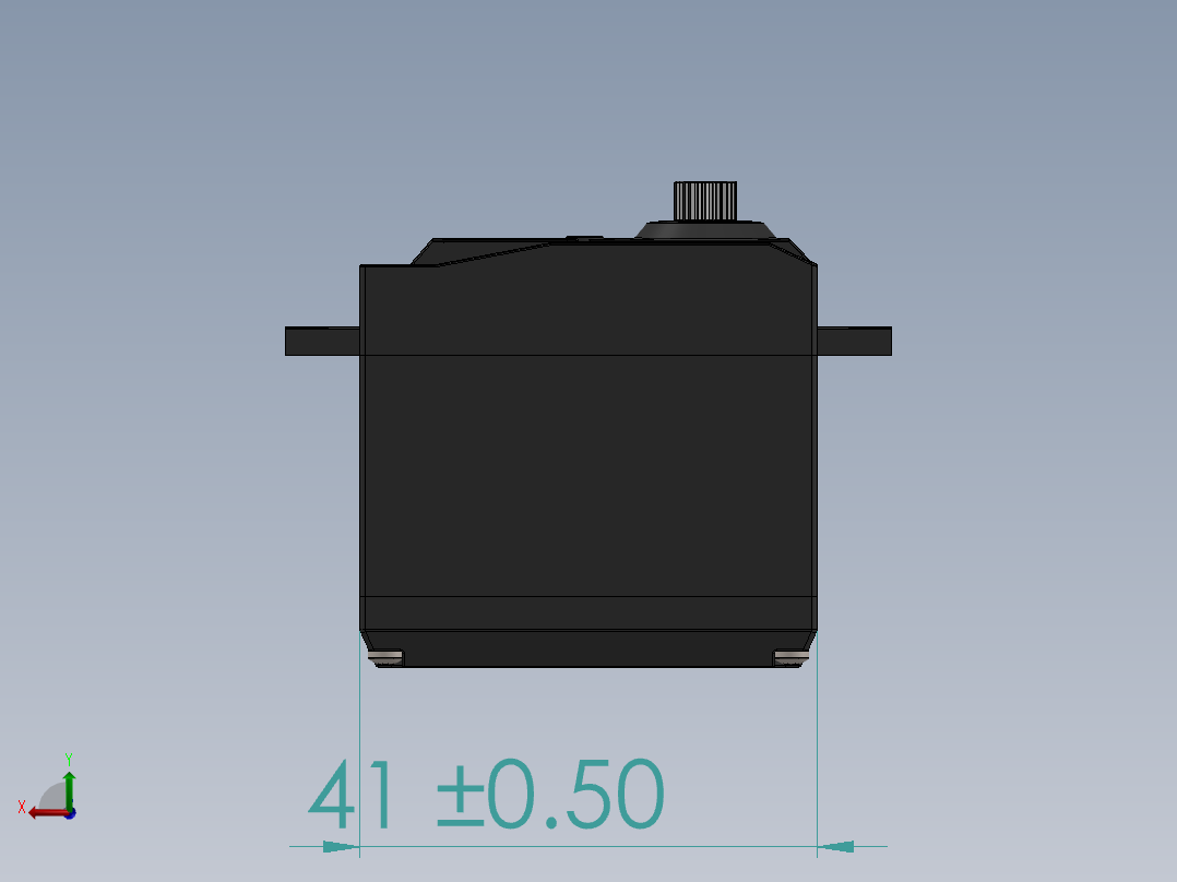 舵机(107)后视图