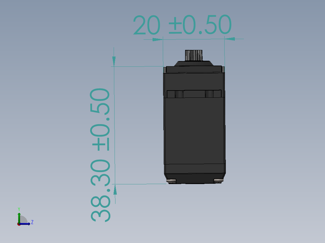 舵机(107)左视图