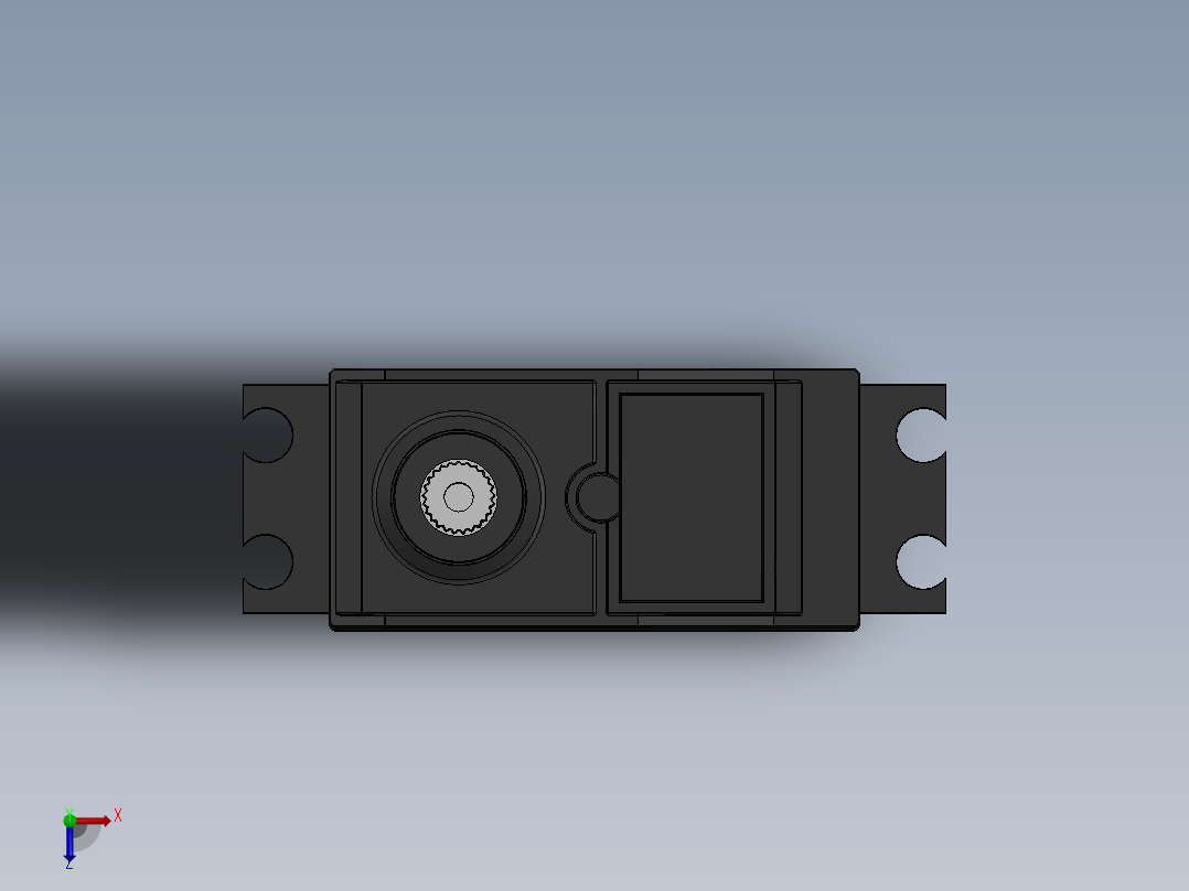 舵机(107)俯视图