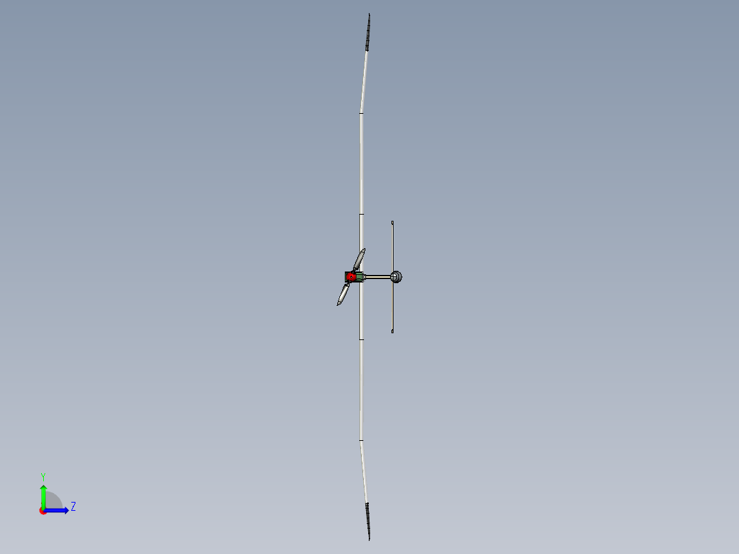 B2005165-遥控电机滑翔机左视图