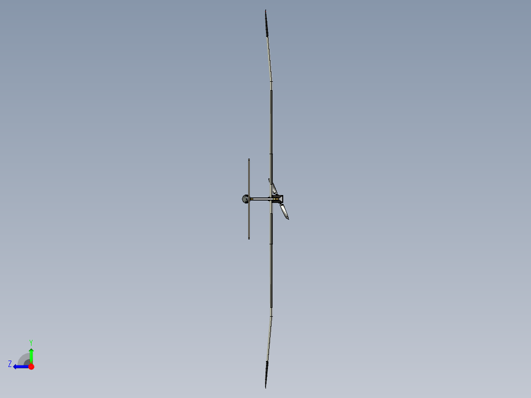 B2005165-遥控电机滑翔机右视图