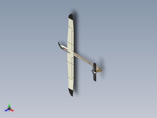 B2005165-遥控电机滑翔机正等轴测缩略图