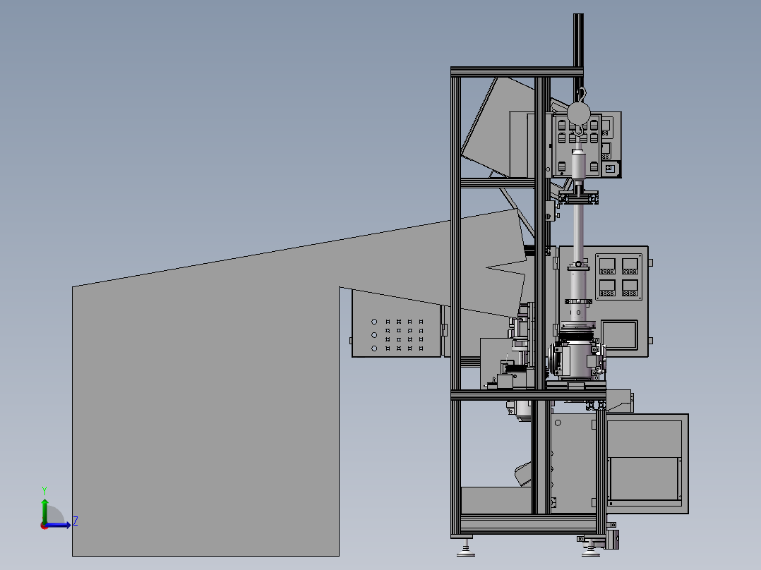 10P30离合器装配生产线左视图