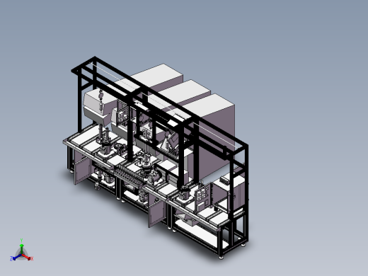10P30离合器装配生产线正等轴测缩略图