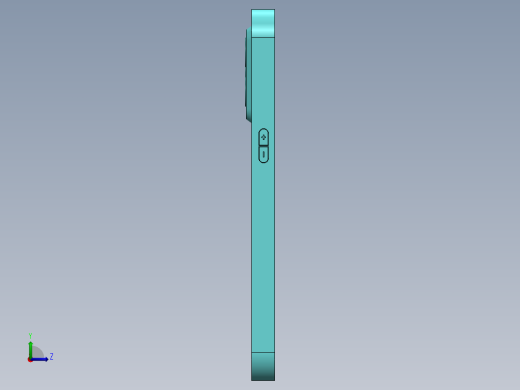 手机壳 Solidworks 模型左视缩略图