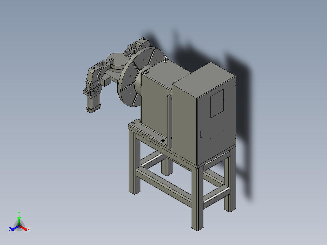 换向机正等轴测图