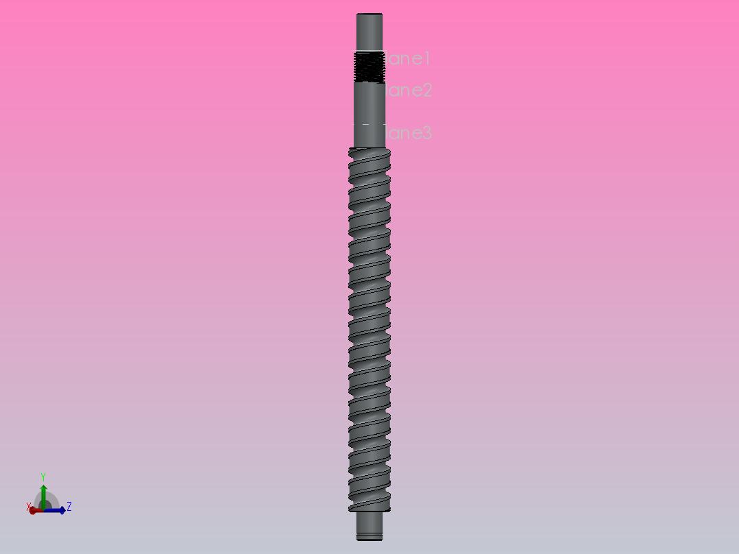 SCR1610滚珠丝杠(可调整大小)主视图