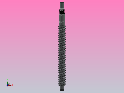 SCR1610滚珠丝杠(可调整大小)前视缩略图