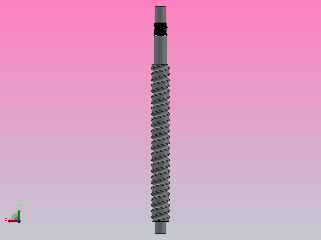 SCR1610滚珠丝杠(可调整大小)后视图