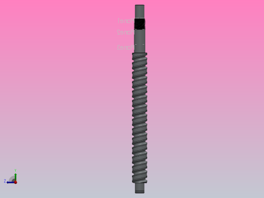 SCR1610滚珠丝杠(可调整大小)右视缩略图