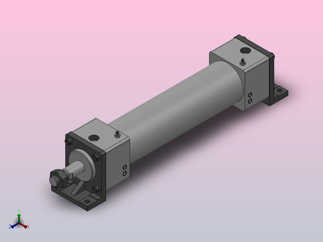 RHC（φ50～φ100）高速气缸[RHCL100-300]主视图