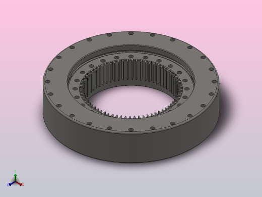 内齿式三排圆柱滚子组合轴承_133.25.500正等轴测缩略图