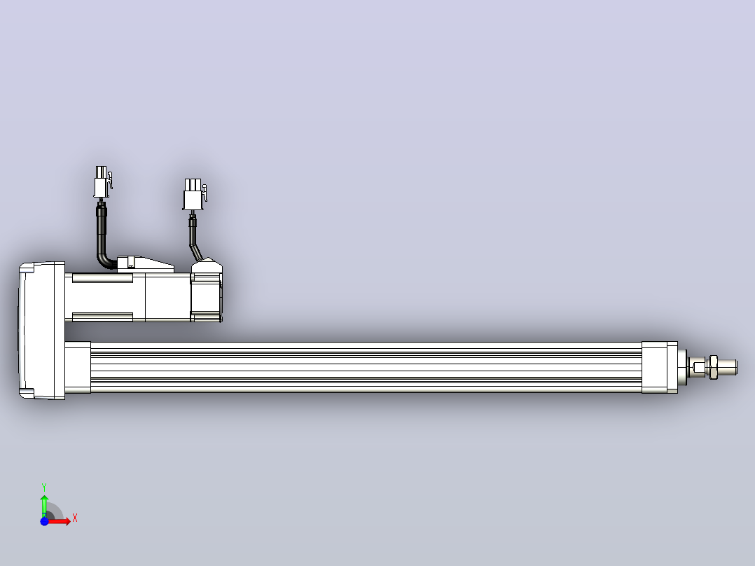 轻载电动缸TPA-ESR25-1002C-L350-MR-FA-W-P10-C3前视图