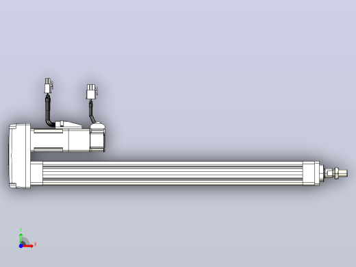 轻载电动缸TPA-ESR25-1002C-L350-MR-FA-W-P10-C3前视缩略图