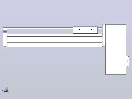 皮带直线轴半封闭可选导轨TPA-HNB-85D-90-L150-LP-C-P20-N3右视缩略图