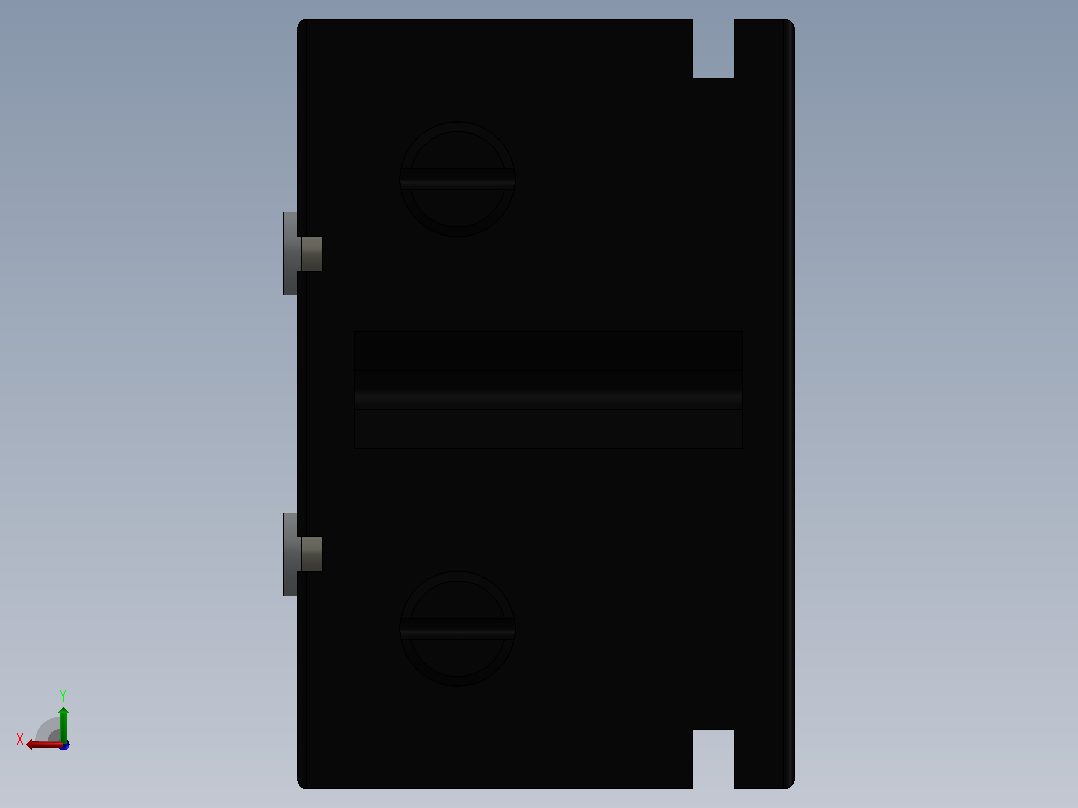 交流电源 PCB 连接器后视图