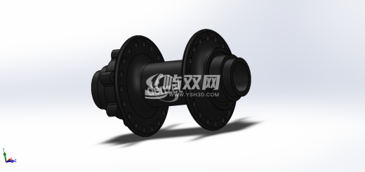 自行车前轴模型缩略图