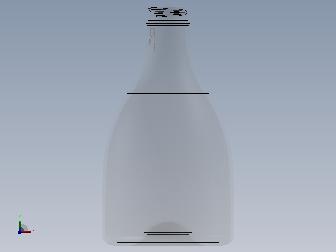 果汁瓶前视图