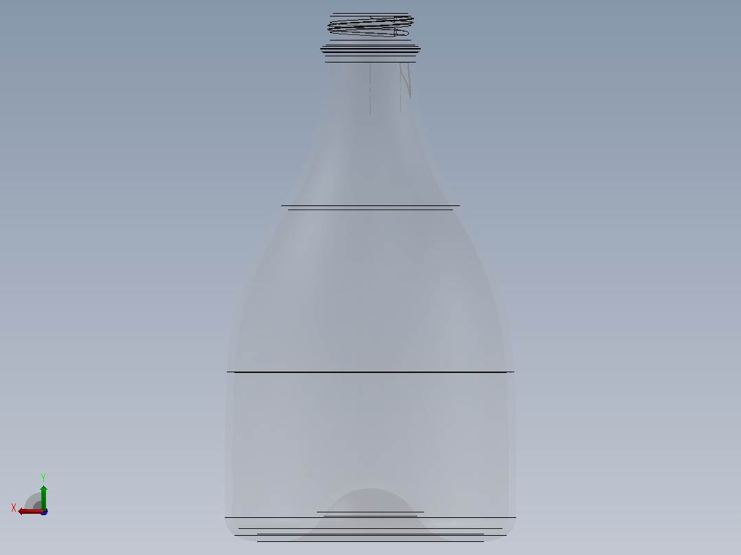 果汁瓶后视图