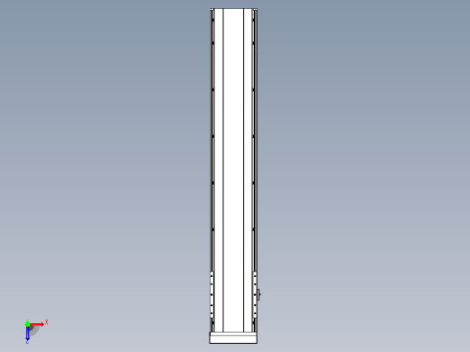 日规模组半封闭丝杆TPA-HNR-202D-2510C-L1050-MP-C-P75-N3俯视缩略图