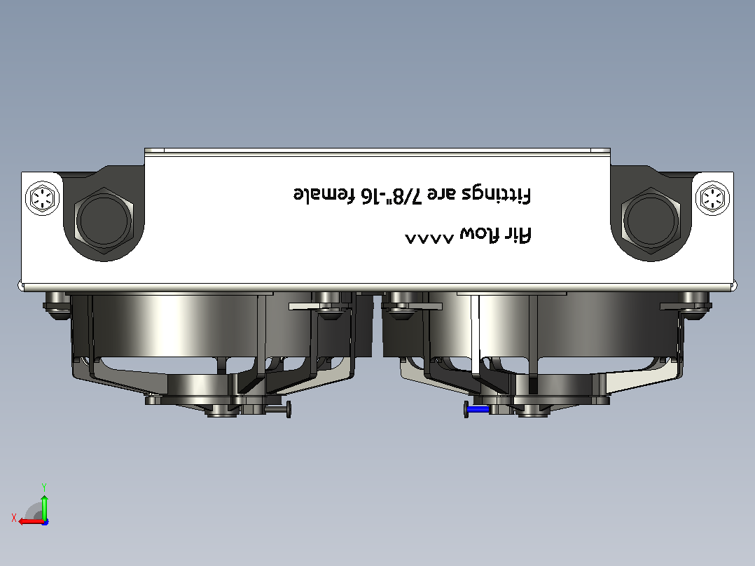 Derale 15840散热器后视图