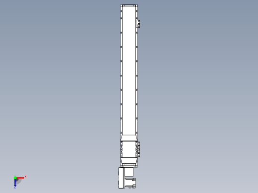 机器人皮带驱动直线轴TPA-GCB-120-P70-L850-QL-M20-N3俯视缩略图