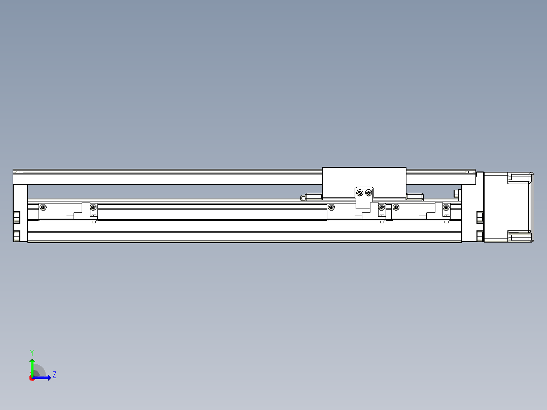 线性模块铝制底座TPA-KNR-86E-1610C-L250A1-ML-BJ60-N3左视图
