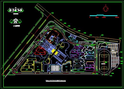 马鞍山工贸技工学校总体规划图缩略图