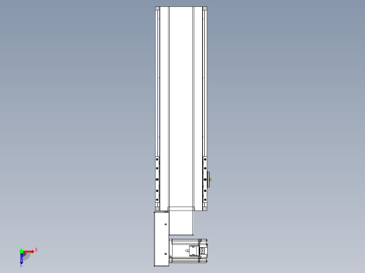 皮带直线轴半封闭可选导轨TPA-HNB-175D-140-L400-ML-Y-P75-N3俯视缩略图
