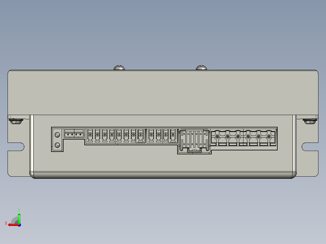 闭环步进电机与驱动器CL2C-RS86_3D模型后视图